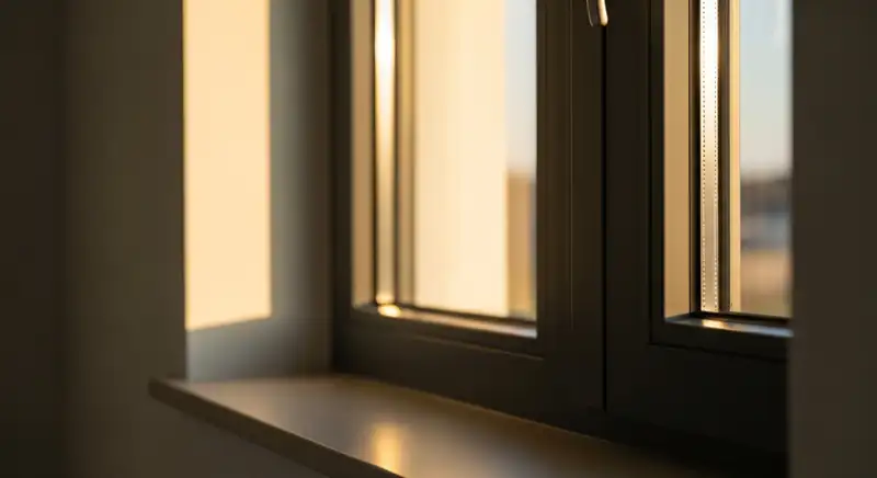 Fensterrahmen mit Verglasungsdetail als Beispiel für förderfähigen Austausch