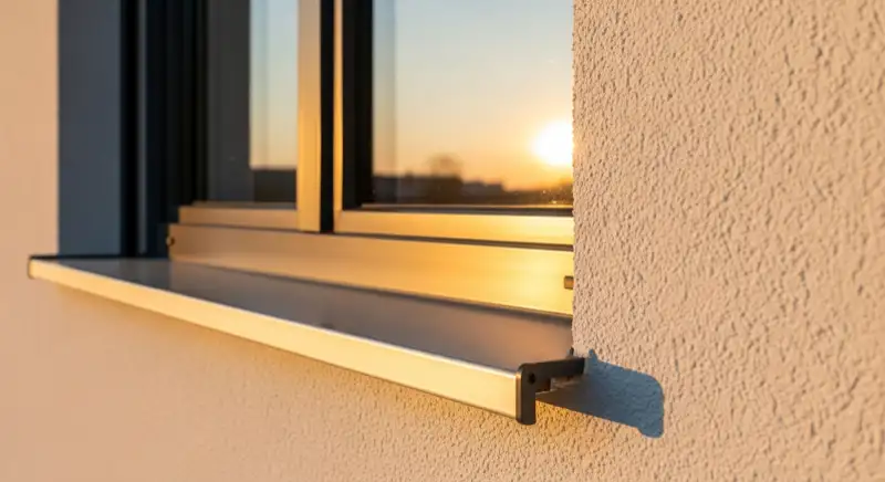 Neu eingebautes Fenster mit heller Laibung und sauberer Fensterbank als Kaufbeispiel