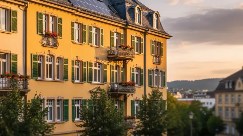 Solaranlage auf einem Bonner Altbau