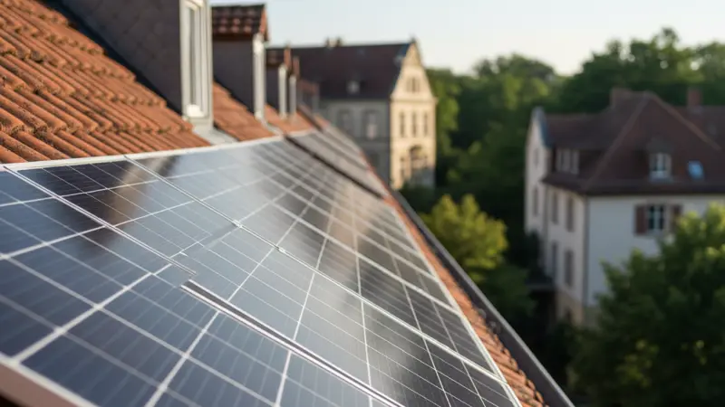 Solaranlage auf einem Dach in Bonn
