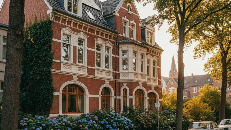 Solaranlage auf einem Bremer Altbau