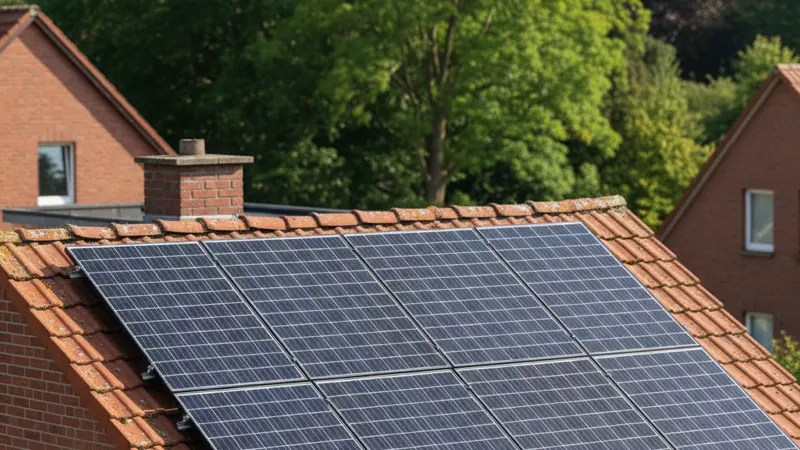 Solaranlage auf einem Dach in Dortmund-Hombruch