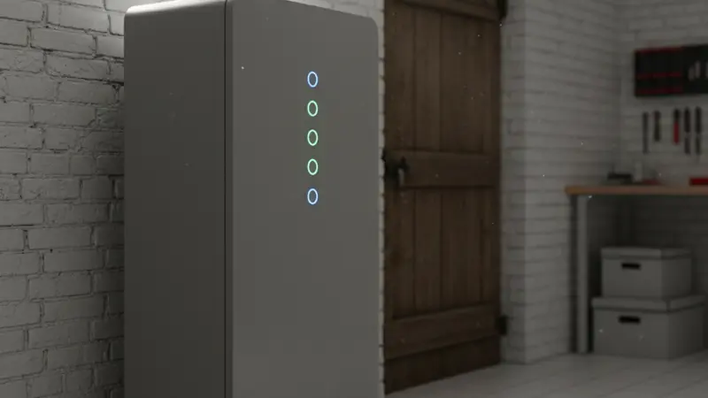 Batteriespeicher in einem Düsseldorfer Einfamilienhaus