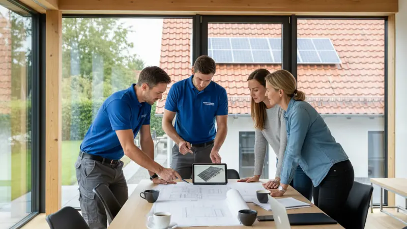 Fachberater im Kundengespräch nach Lead-Anfrage