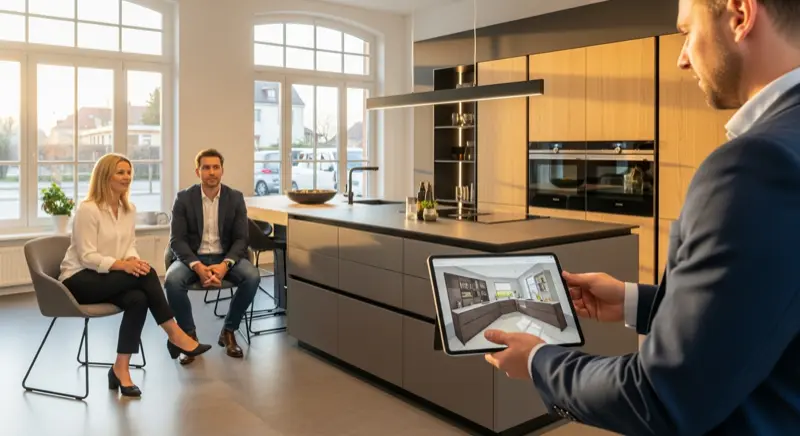 Moderne Einbauküche - Küchen-Leads bei Leospardo