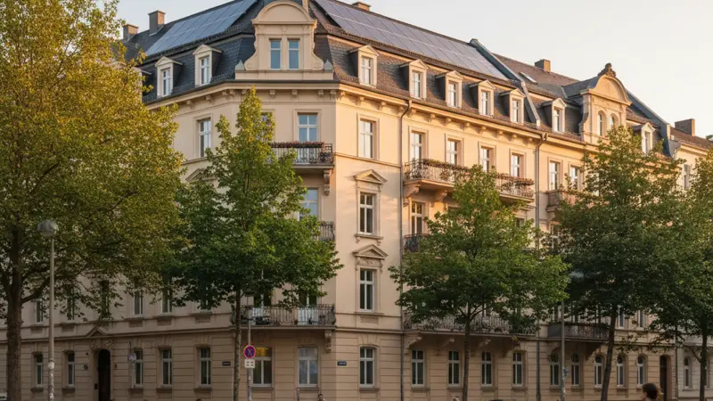 Solaranlage auf Frankfurter Altbau