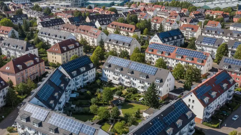 Solaranlage in der Nähe des Expo-Geländes Hannover
