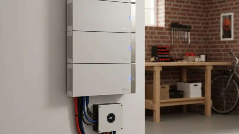 Batteriespeicher in einem Hannoveraner Keller