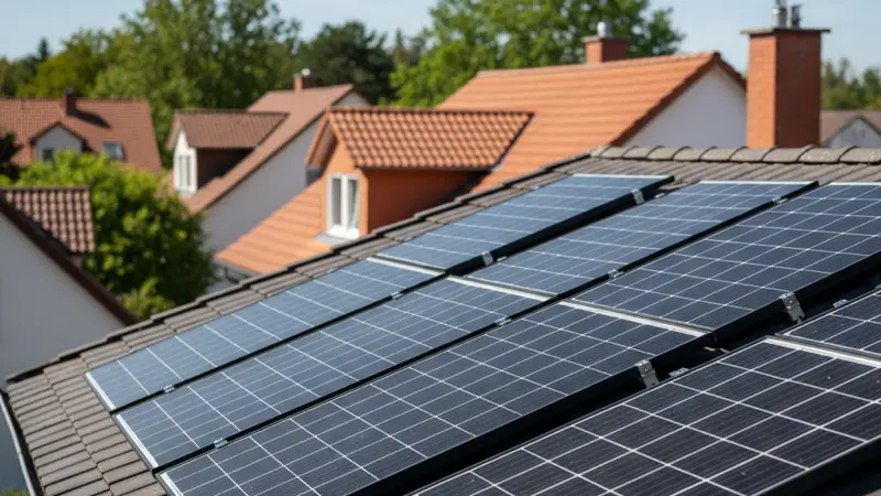 Solaranlage auf einem Karlsruher Dach