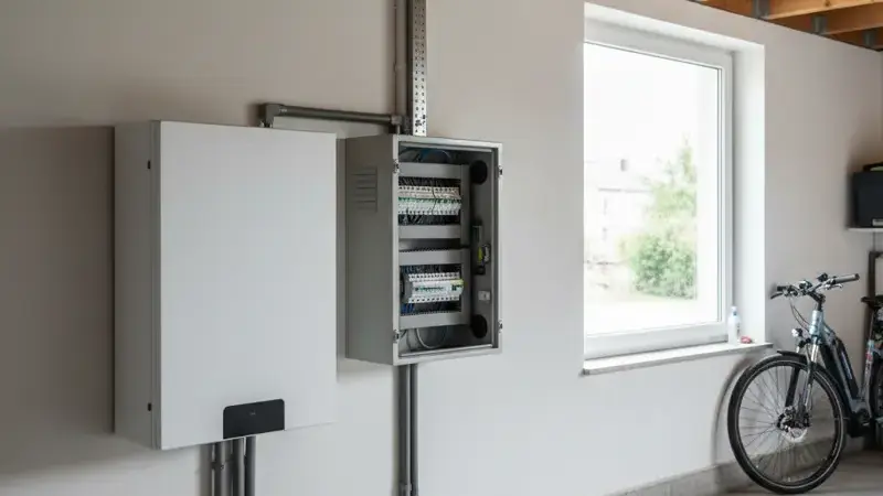 Batteriespeicher in einem Mannheimer Haushalt