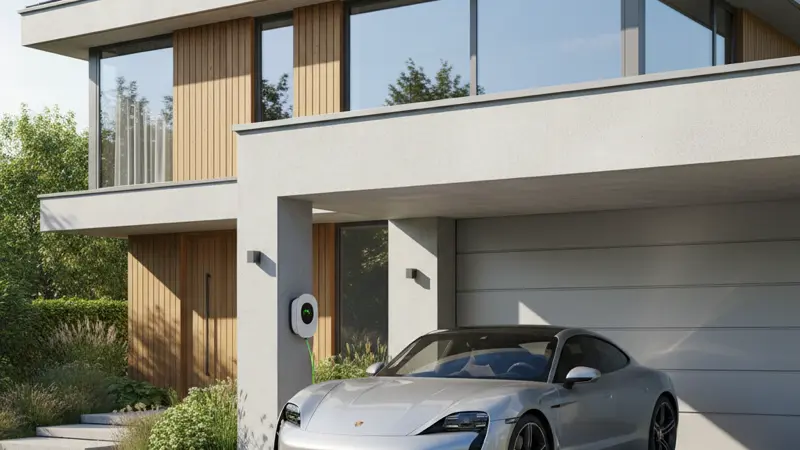 Münchner Haus mit Photovoltaik und Elektroauto