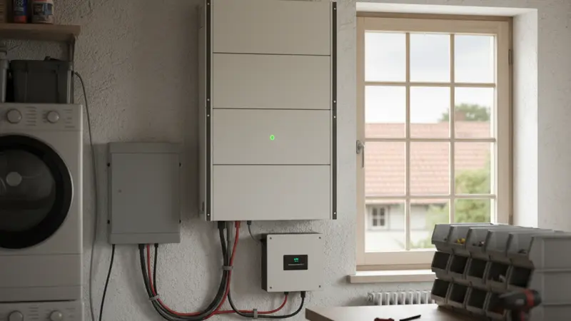 Batteriespeicher einer Solaranlage in Münster