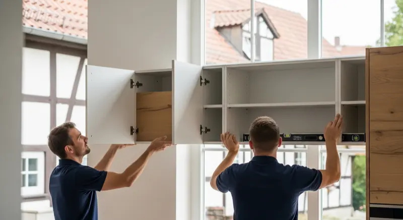 Professionelle Montage einer Häcker Küche durch Fachpersonal