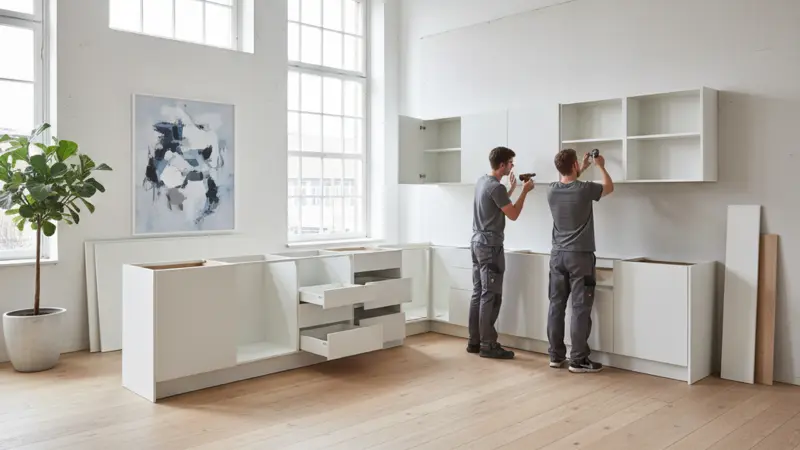 IKEA METOD Küchensystem mit verschiedenen Korpussen und Fronten im Detail