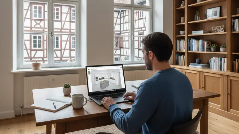 IKEA Küchenplanung am Computer mit dem Online-Planer und Grundriss