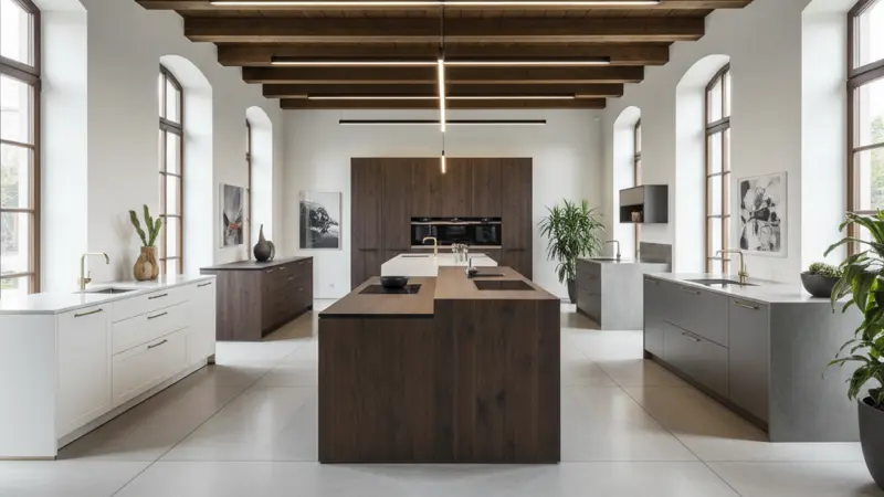 SieMatic Showroom mit verschiedenen Stilwelten und Ausstellungsküchen zum Anfassen