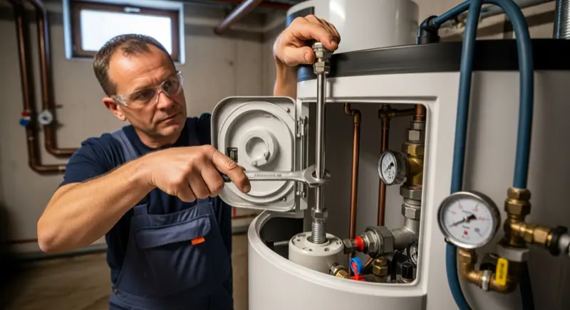 Installation eines PV-Heizstabs in einen Warmwasserspeicher