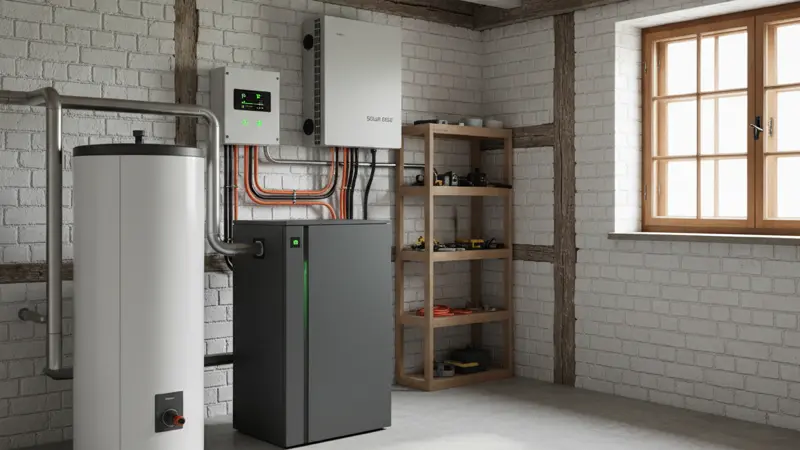 PV-System mit Batteriespeicher und Heizstab - optimale Kombination