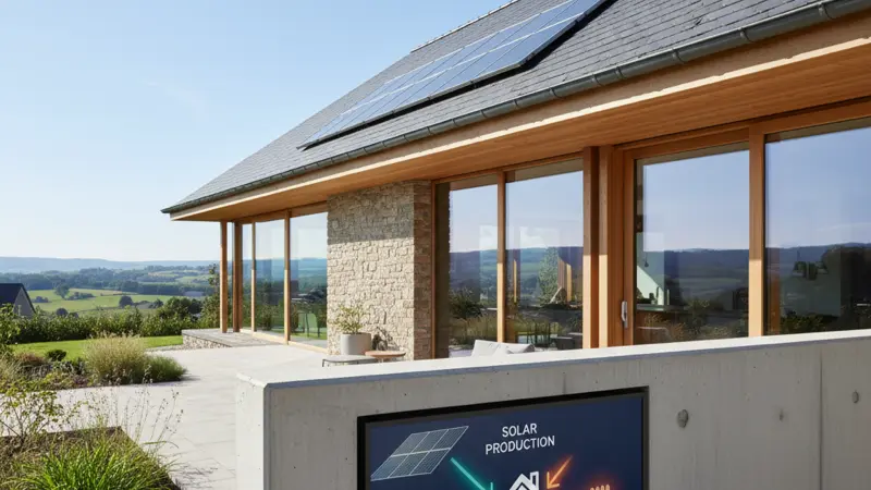 Steuerungseinheit eines PV-Heizstabs mit Display und Smart-Home-Anbindung