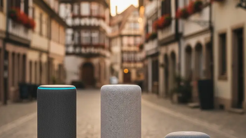 Drei Smart Speaker im Vergleich: Amazon Echo, Google Nest und Apple HomePod mini