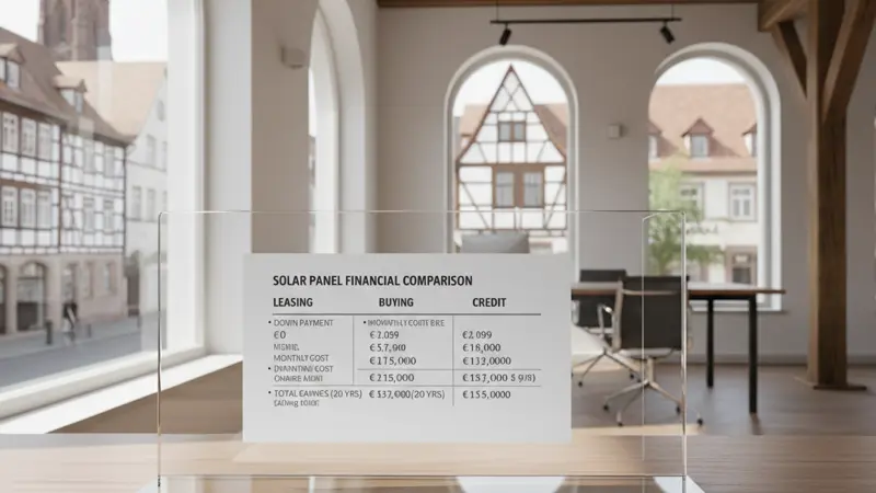 Vergleich Leasing vs. Kauf vs. Kredit bei Solaranlagen