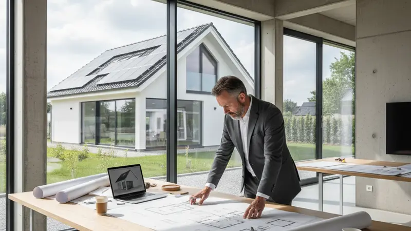 Dachplanung für Solaranlage im Neubau - Ausrichtung und Neigung