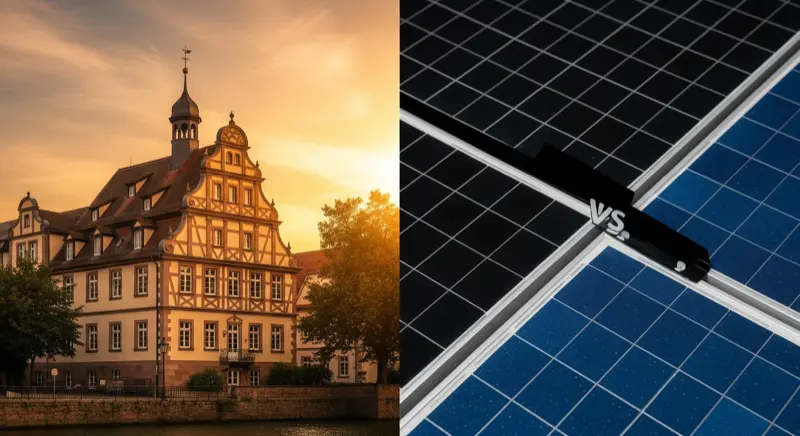 Verschiedene Solarmodule im Vergleich: monokristallin und polykristallin