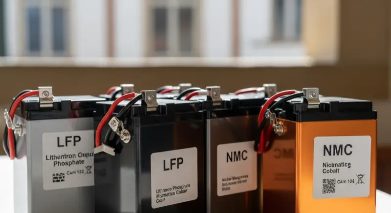 Speichertechnologien im Vergleich - LFP und NMC Batteriezellen