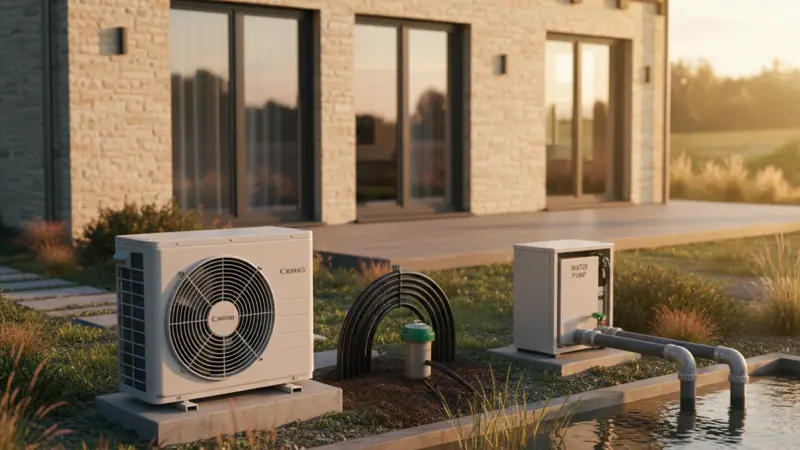 Drei Wärmepumpentypen im Vergleich: Luft-Wasser, Sole-Wasser und Luft-Luft