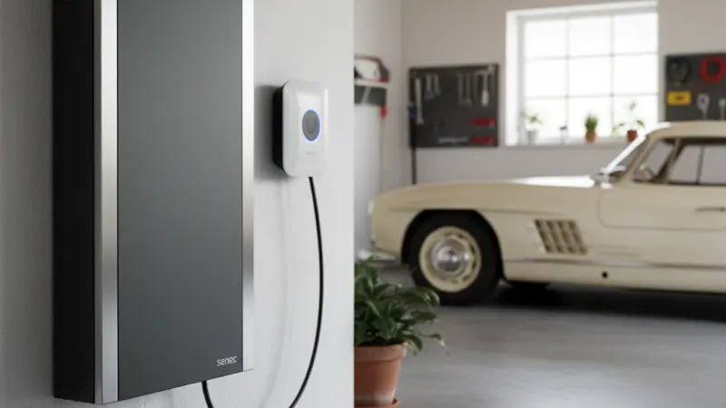 Batteriespeicher für Solaranlage in einem Stuttgarter Keller