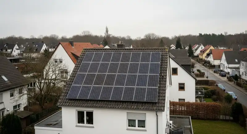 Batteriespeicher im Technikraum eines Wolfsburger Einfamilienhauses