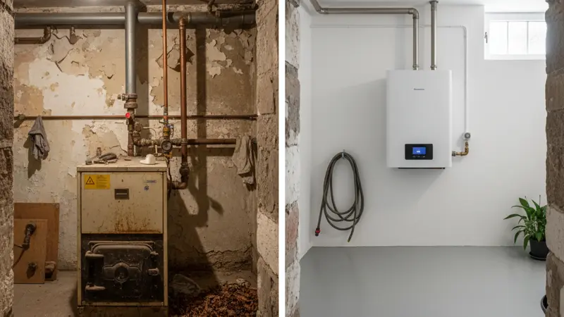 Verschiedene Wärmepumpen-Typen im Vergleich für Mannheimer Wohngebäude