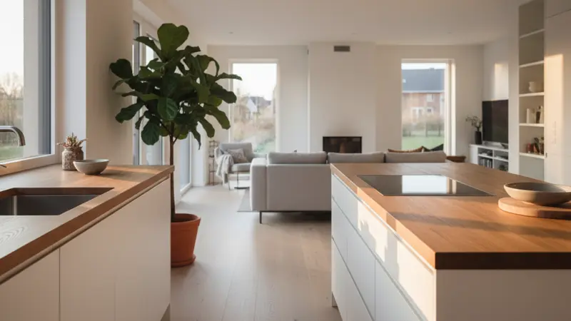 Kompakte, aber funktionale Küche in einer kleinen Bad Honnefer Altbauwohnung