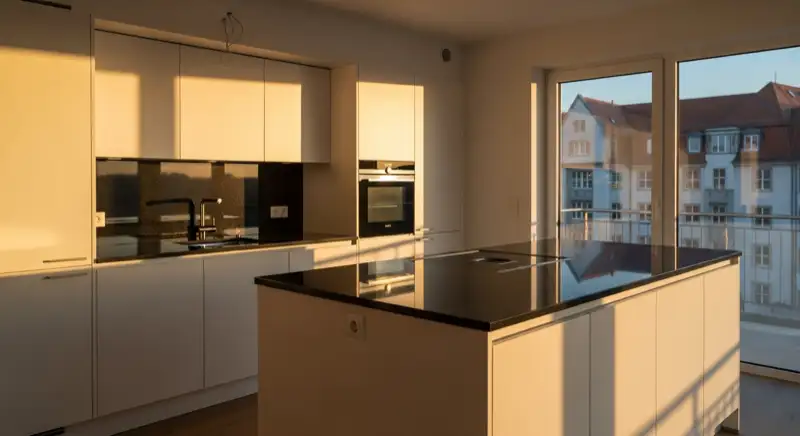 Fertig montierte moderne Küche in Dresden