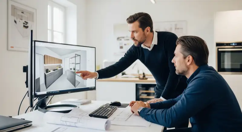 Küchenplanung und Beratung am Computer in Dresden