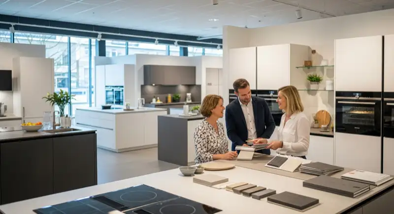 Beratungsgespräch in einem Küchenstudio in Erfurt