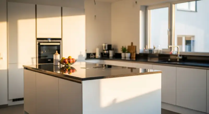 Fertig montierte moderne Küche in Freiburg