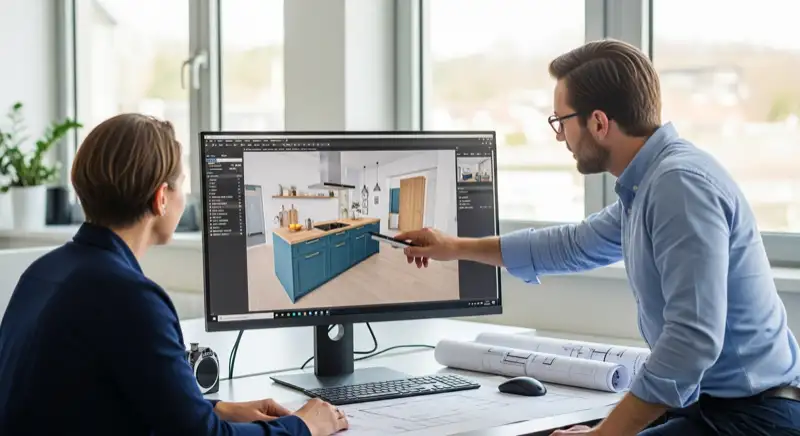 Küchenplanung und Beratung am Computer in Karlsruhe