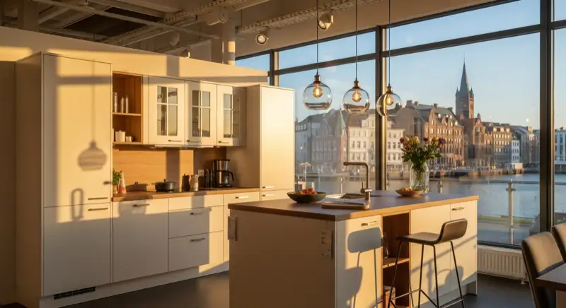 Beratungsgespräch in einem Küchenstudio in Kiel