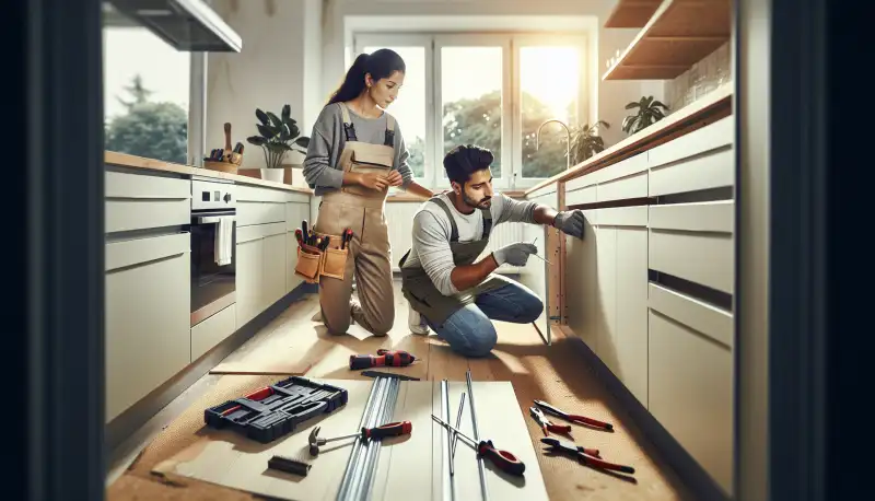 Professionelle Küchenmontage in einem Krefelder Einfamilienhaus