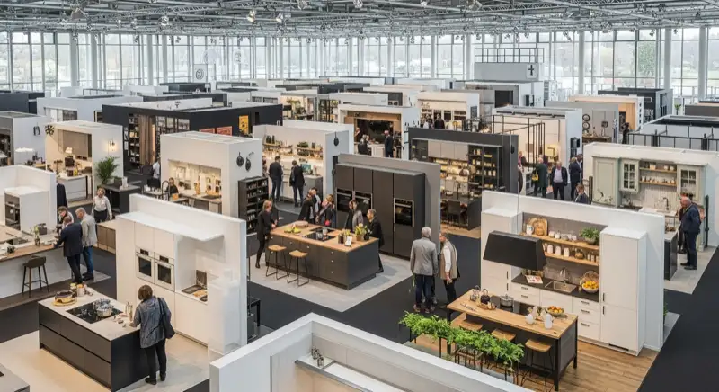 Küchenausstellung mit verschiedenen Küchenstilen in Leipzig