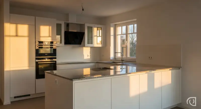 Fertig montierte moderne Küche in Nürnberg