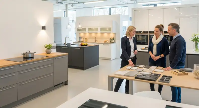 Beratungsgespräch in einem Küchenstudio in Nürnberg