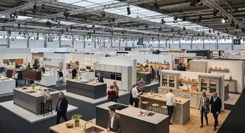 Küchenausstellung mit verschiedenen Küchenstilen in Potsdam