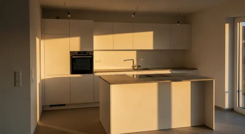 Fertig montierte moderne Küche in Saarbrücken