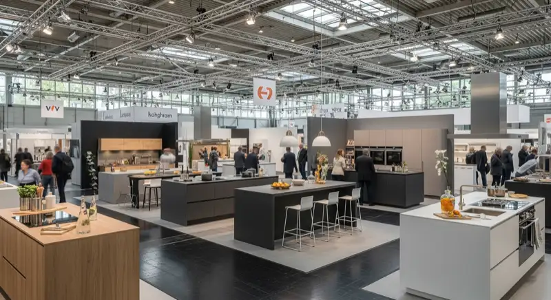 Küchenausstellung mit verschiedenen Küchenstilen in Stuttgart