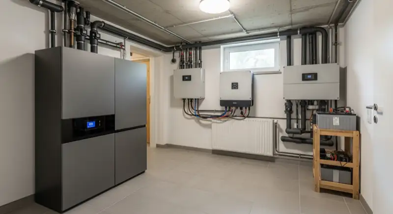 Batteriespeicher im Keller eines Altenaer Hauses