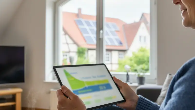 Eigenverbrauch und Monitoring einer Photovoltaikanlage in Bamberg