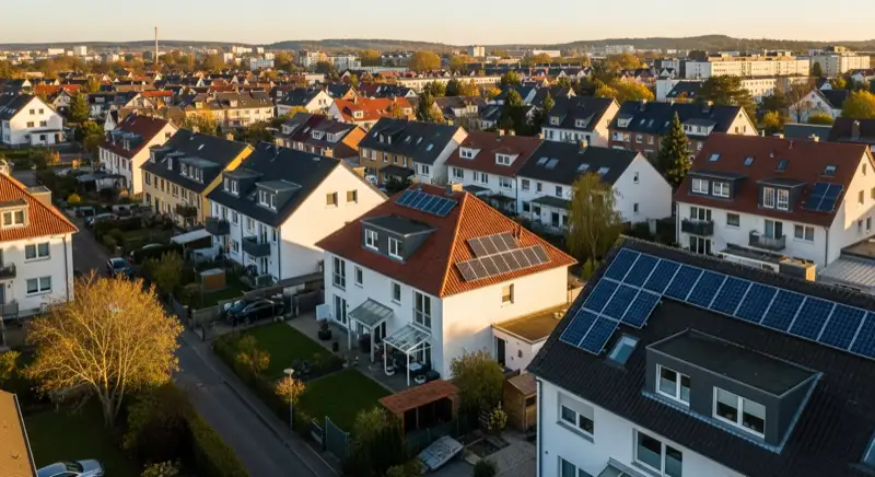 Photovoltaik in Bielefeld: Stadtteile Aerial Bielefeld