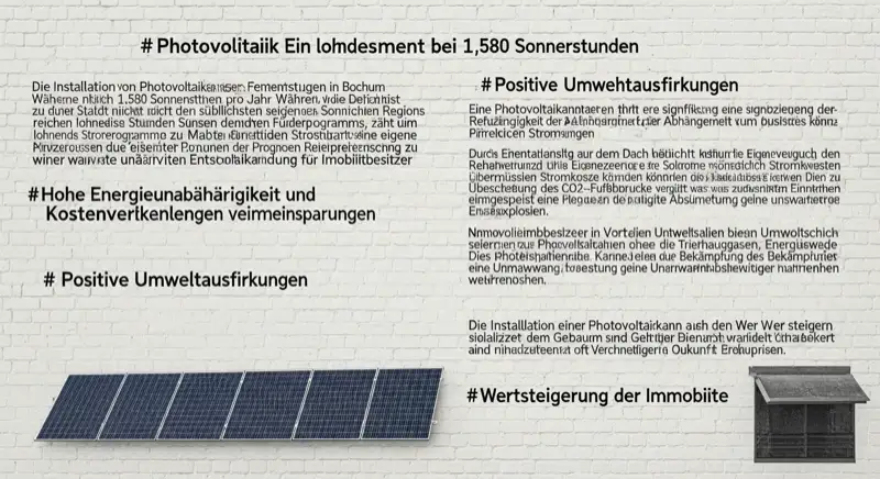 Photovoltaik in Bochum: Stadtteile Aerial Bochum